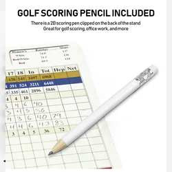 Organizador de tees de golf con marcador y bolígrafo