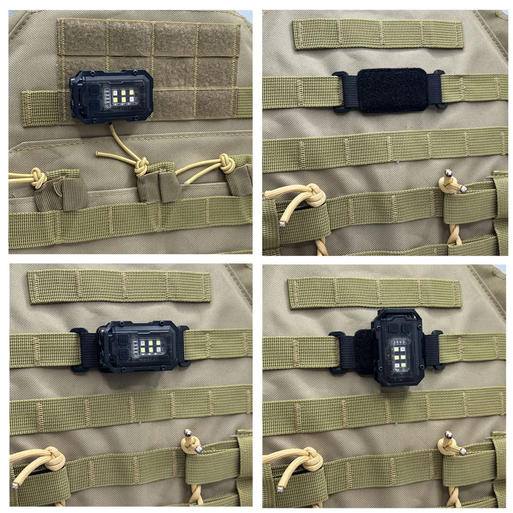 Linterna táctica portátil EDC, herramienta Mini luz LED para exteriores, luz de señal de seguridad de supervivencia para mochila, correa, chaleco Molle, casco - imagen 2
