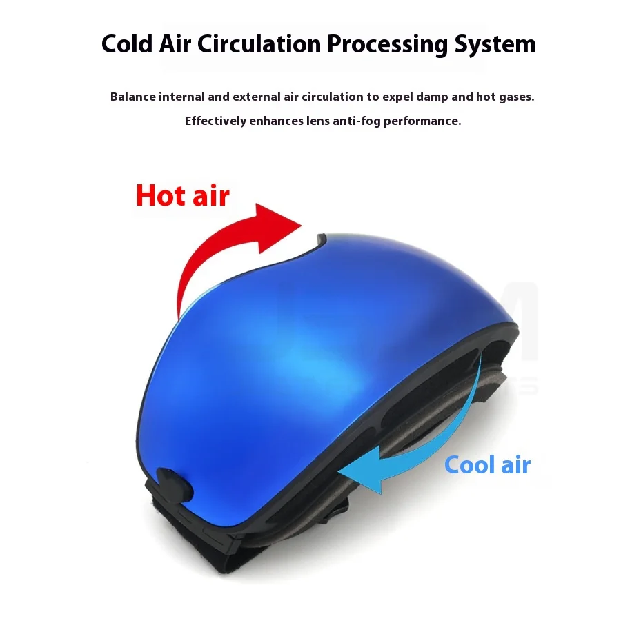 JSJM-Juego de gafas de esquí profesionales para hombre y mujer, lentes antiniebla UV400 para Snowboard, motos de nieve, Navidad, Año Nuevo, el mejor regalo - imagen 4