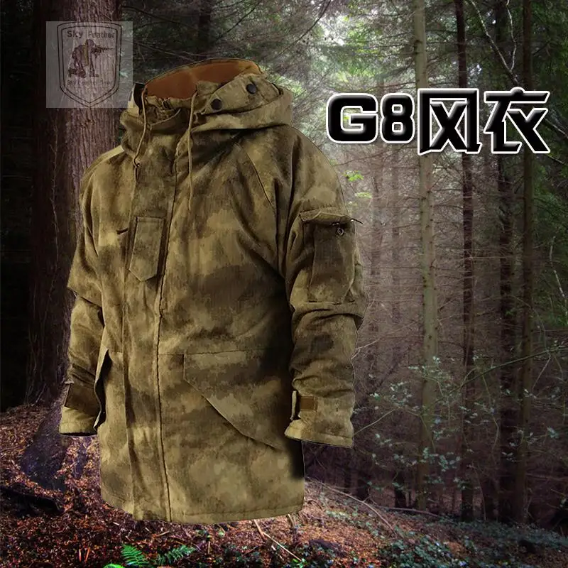 G8 Rash-Chaqueta cortavientos táctica para hombre, forro polar de camuflaje, abrigo cálido para exteriores, Invierno - imagen 2