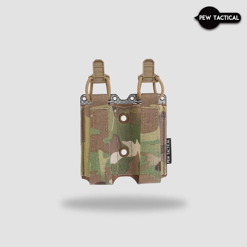 PEW TACTICAL FERRO STYLE Pistola Doble Elástico Bolsa 9MM Airsoft MOLLE - imagen 2