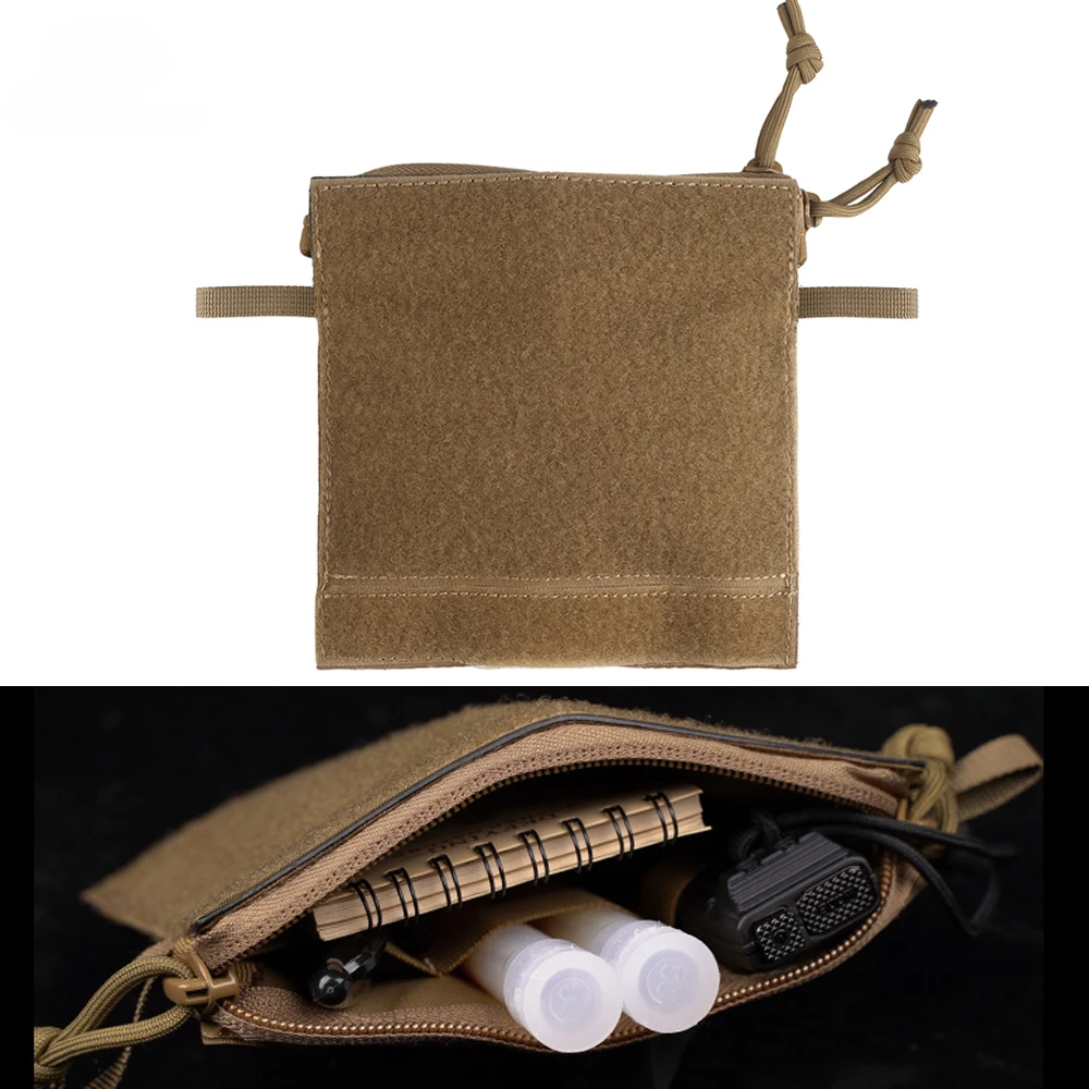 Bolsas tácticas pequeñas con gancho y bucle, organizador de bolsa de administrador, bolsa con cierre de cremallera, aparejo de pecho, accesorios para chaleco de caza - imagen 2