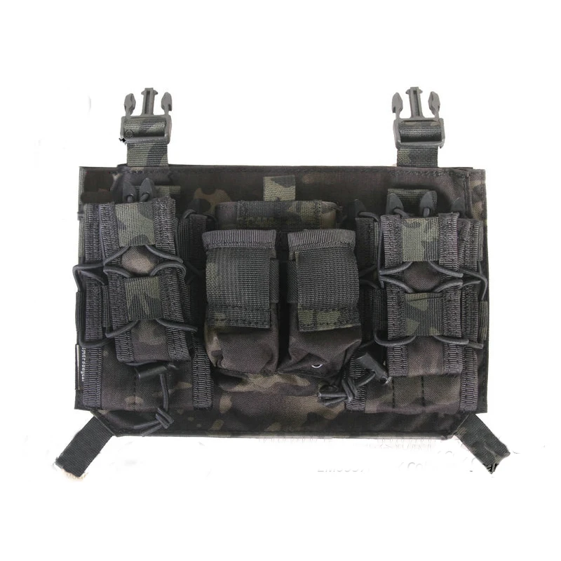 Emersongear-bolsa para revistas 556, 9mm, portador de placa con hebilla de 1 ", asalores modulares, Panel frontal, pistola, bolsa Triple, chaleco, 11,11 ventas - imagen 5
