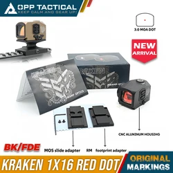 KRAKEN Mira táctica punto rojo 3MOA cerrada – Montura Picatinny