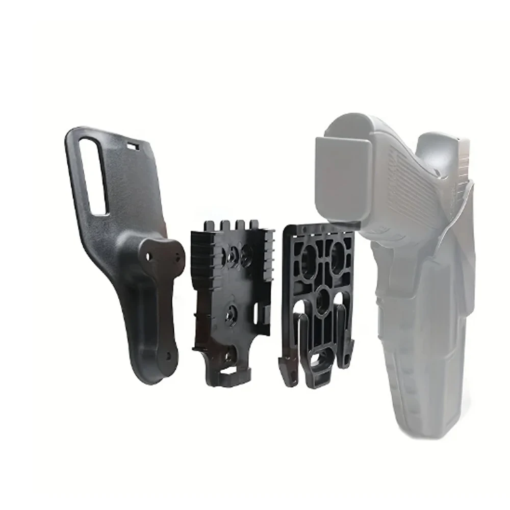 Kit de paquete de sistema de bloqueo rápido de funda, horquilla y placa receptora de servicio, para fundas de servicio y accesorios, cinturón Low Ride Mid Ride - imagen 5