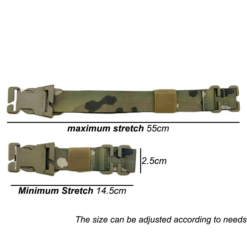 Correas para mochila Molle, accesorios ajustables para mochila expandida, cinturón de conexión fijo, accesorios para bolsa táctica al aire libre, 2 uds. - imagen 2