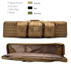 Funda táctica MOLLE acolchada para rifle airsoft ajustable con correas