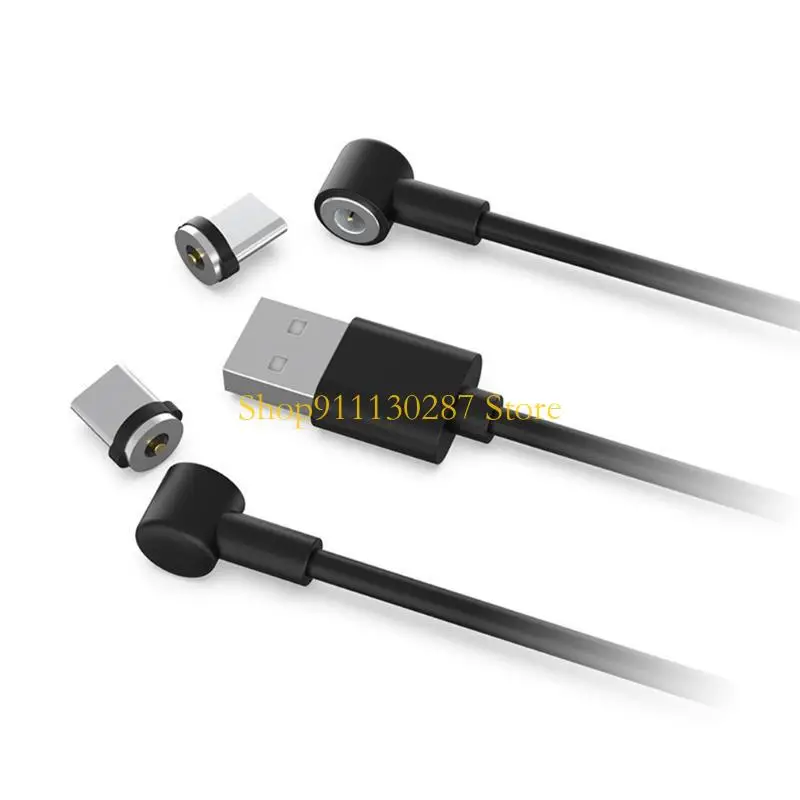 J1HC Cable carga Magnético para controlador Línea cargador rápido 2 en 1 USB