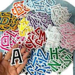 Parches bordados A-Z letras inglés Jersey uniforme planchar ropa