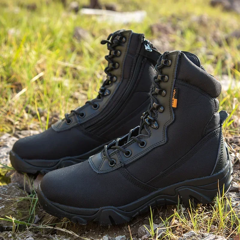 Botas camuflaje impermeables hombre – Senderismo montaña resistentes - imagen 4