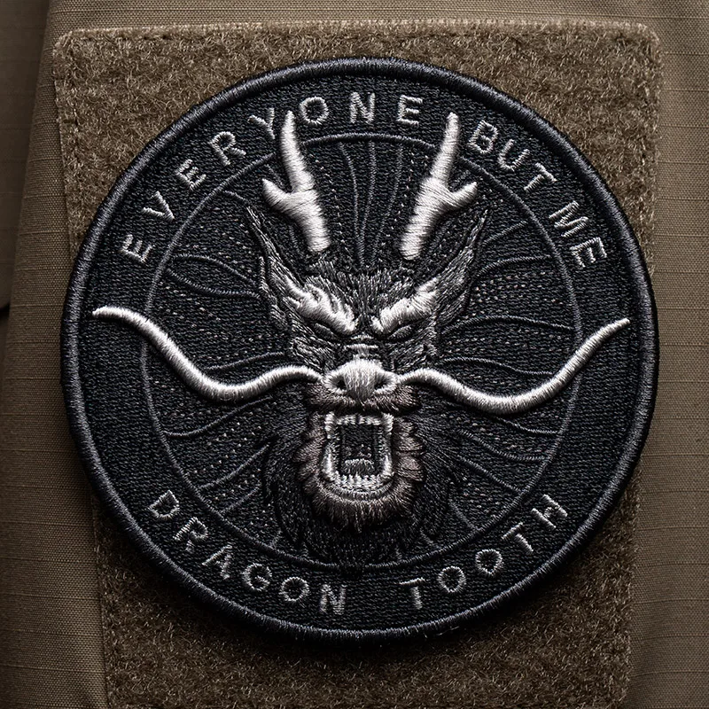 Brazalete de diente de dragón en 3D, cinta mágica, equipo táctico de diente de dragón