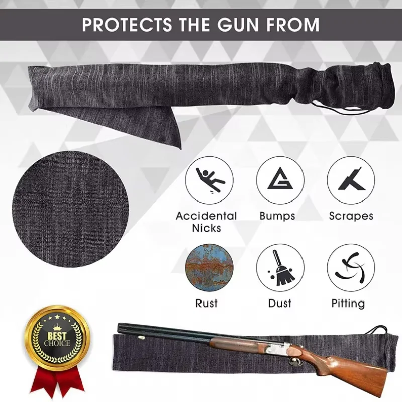 Fundas para pistola tratadas de silicona, funda protectora para caña de pescar y tiro con rifle de poliéster, funda para bolsa - imagen 5