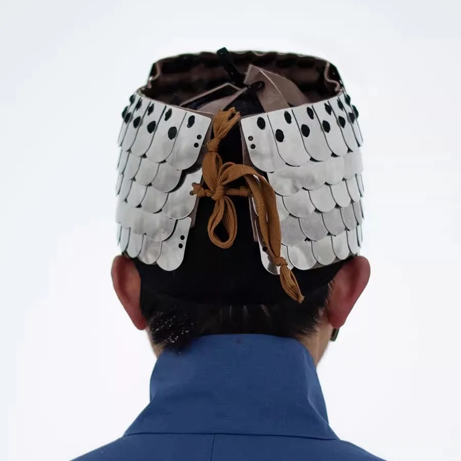 Escala armadura casco frotis armadura de hierro protección de la frente acero inoxidable - imagen 4