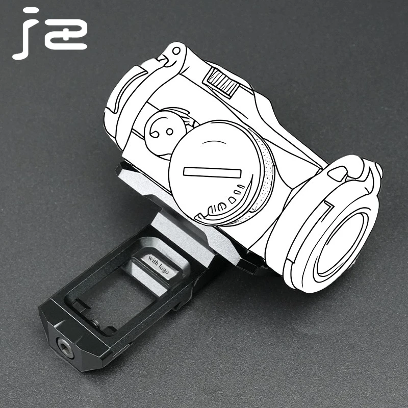 Mira táctica CNC RM Optics Red Dot SI 45 °   Base de montaje compensado para mira telescópica para Rifle, accesorio de caza de punto rojo Airsoft para riel de 20mm - imagen 3