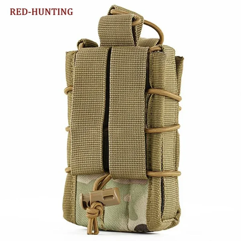 Portacargador táctico doble MOLLE para cargadores de rifle y pistola - imagen 4