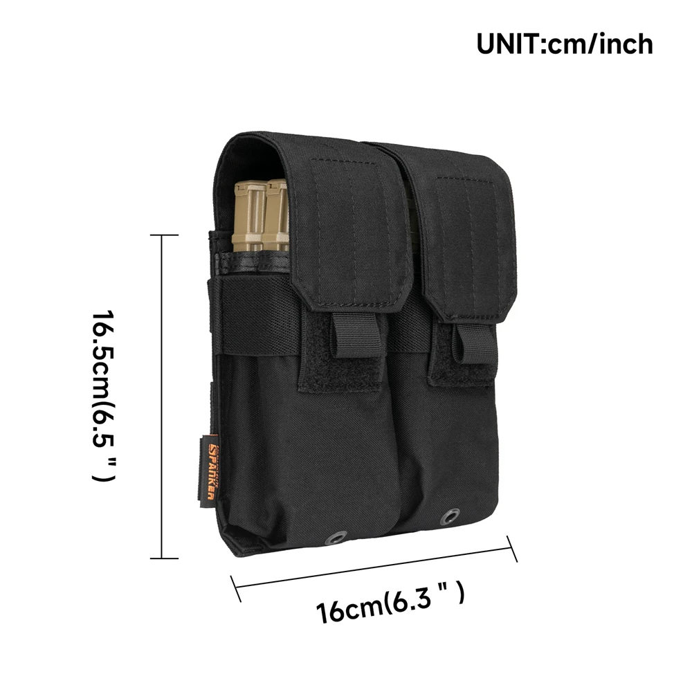Bolsa táctica Molle M4 para revistas, doble Airsoft AK AR M4 M16, bolsas para revistas de Paintball para Rifle, soporte para herramientas múltiples - imagen 3