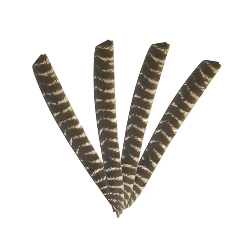 Pluma de pavo de tiro con arco, Flecha de longitud completa, plumas de ala izquierda/derecha, herramientas de bricolaje, accesorios de tiro de caza, 30/50 piezas - imagen 2