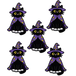Pin esmaltado gato mago – Insignia decorativa para mochila o solapa