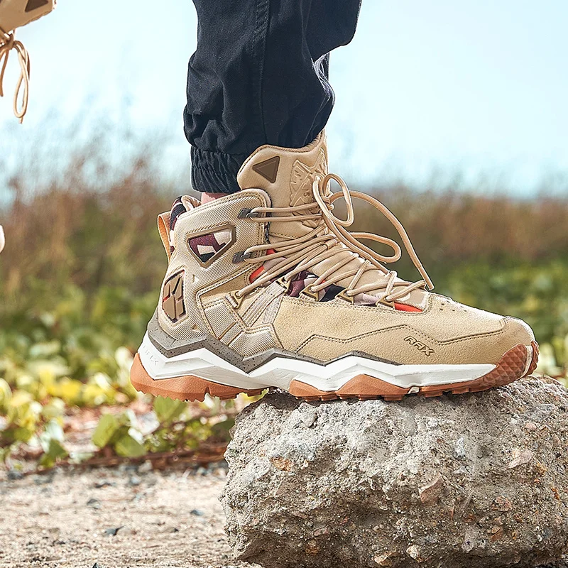 Rax-zapatos de senderismo impermeables para hombre, botas de montaña para exteriores, zapatos ligeros de caza para caminar, botines de Trekking antideslizantes - imagen 3