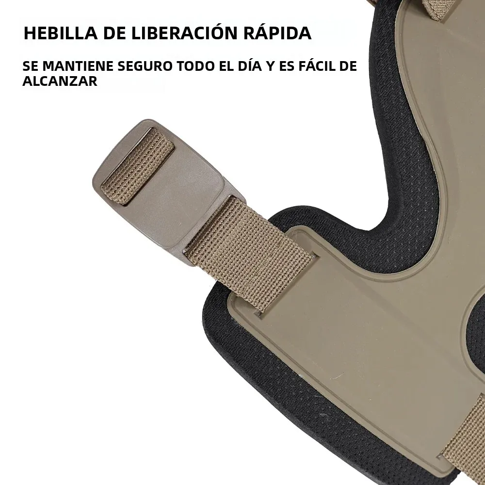 Rodilleras Airsoft – Protección entrenamiento combate - imagen 5