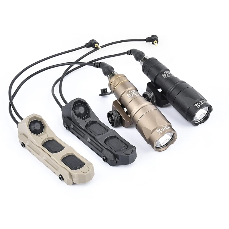 WADSN SF M300A M600C linterna de caza tactica AXON mando a distancia con cable de doble función interruptor de presión Airsoft accesorio Scout - imagen 3