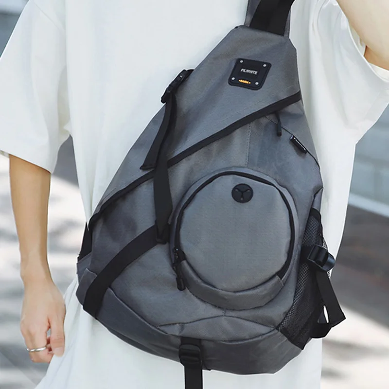 Mochila para acampar al aire libre, senderismo, ciclismo, entrenamiento de viaje para hombres, senderismo, bolso cruzado, Fitness, gimnasio, bolsa de pecho, bolsas de equipaje para estudiantes - imagen 4