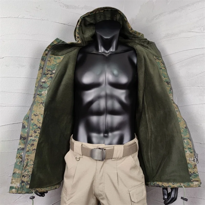 Ventilador militar G8 para exteriores para hombre, abrigo táctico Digital de invierno, forro polar grueso, resistente al agua - imagen 5