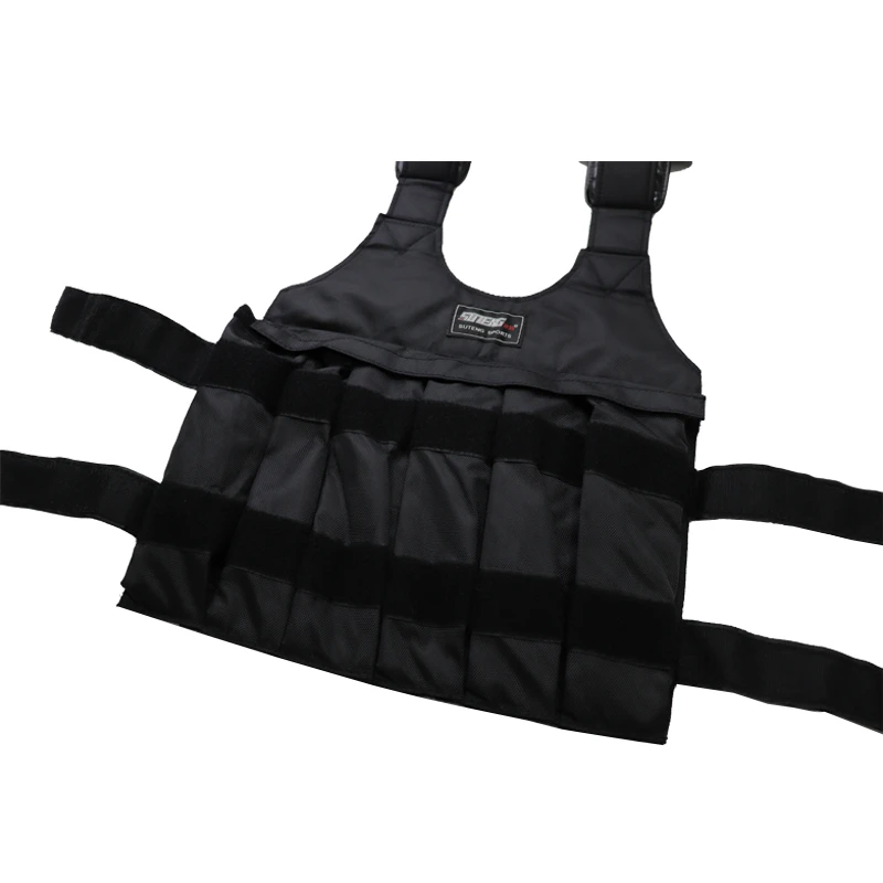 Chaleco ponderado de carga de 50kg, chaqueta de entrenamiento de ejercicio ajustable, chaleco de entrenamiento de gimnasio, chaleco de boxeo, chaleco de Fitness de arena