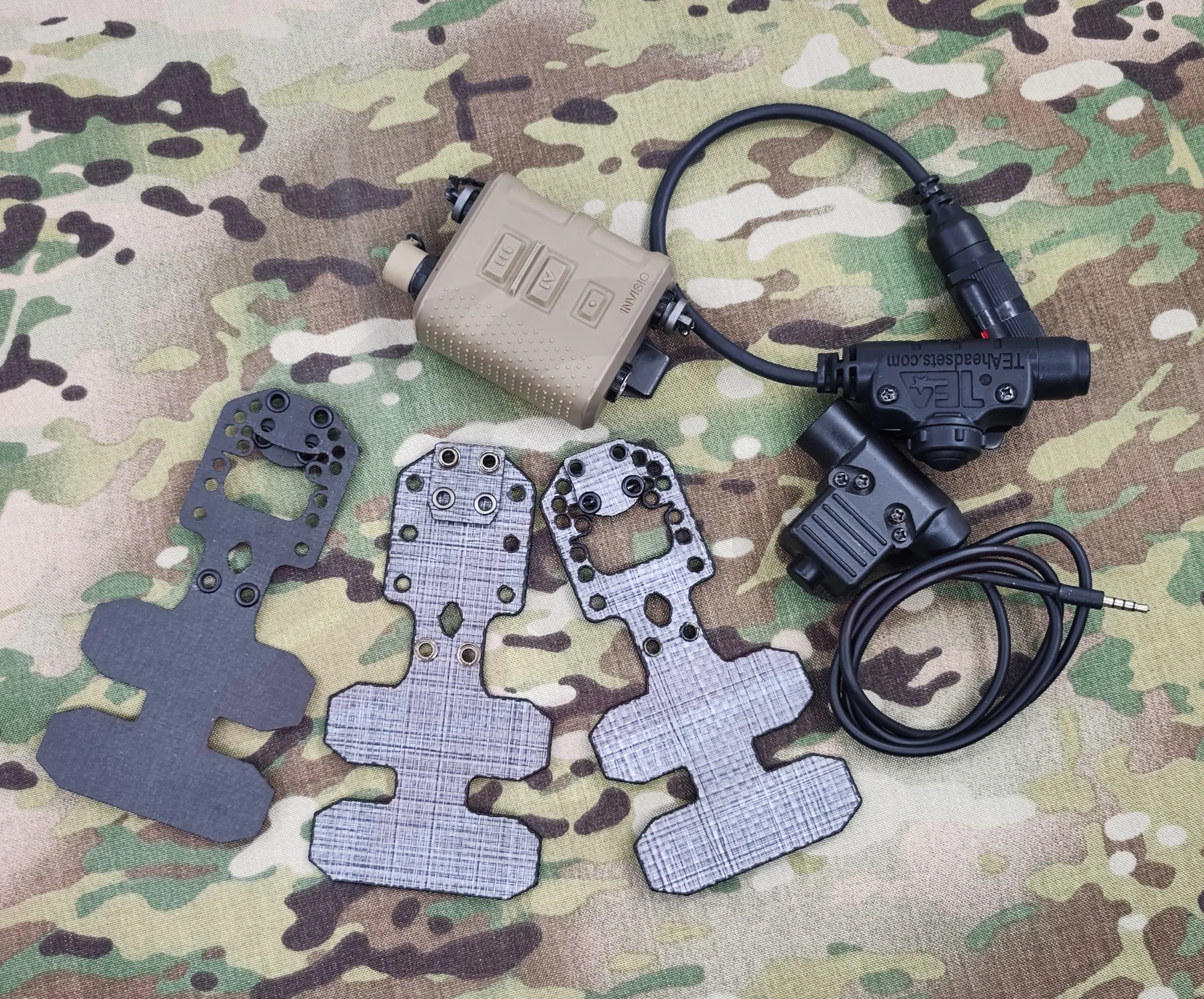 Kit de actualización de montaje táctico PTT-placa de expansión de placa de fijación PTT COMMSLED estilo AXL, Material Tegris/CURV - imagen 3