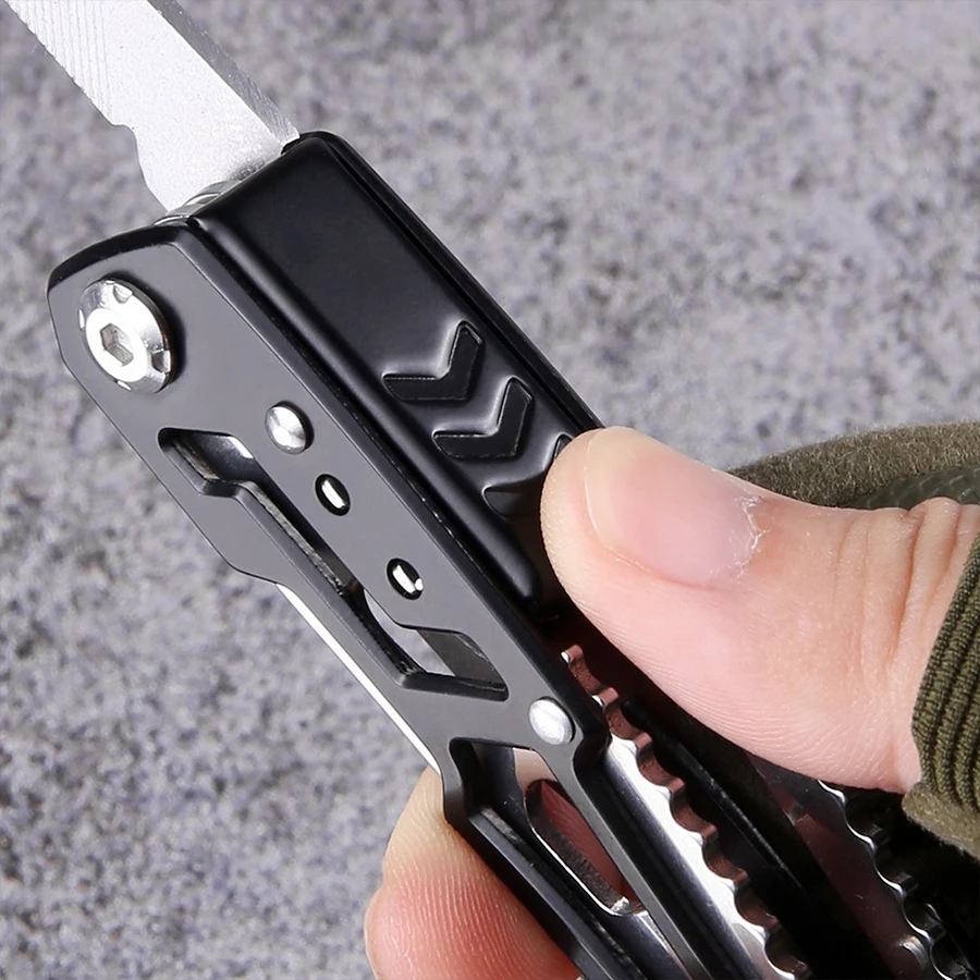 Alicates multifuncionales de acero, herramienta plegable para exteriores, portátil, equipo de emergencia para coche - imagen 4