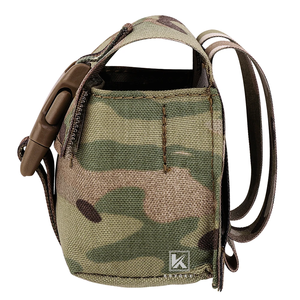 KRYDEX-bolsa táctica para granadas, riñonera para caza, sistema MOLLE PALS y cinturón, pequeña y práctica bolsa EDC del ejército, paquete de guantes Frag, accesorios - imagen 4