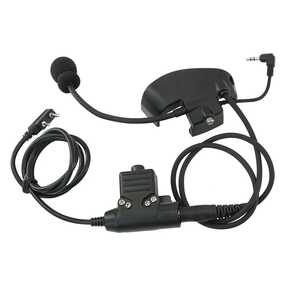Auriculares tácticos Airsoft, adaptador de orejeras antiruido, Kit de micrófono externo para Howard Leight Impact Sport, orejera de tiro electrónico - imagen 5