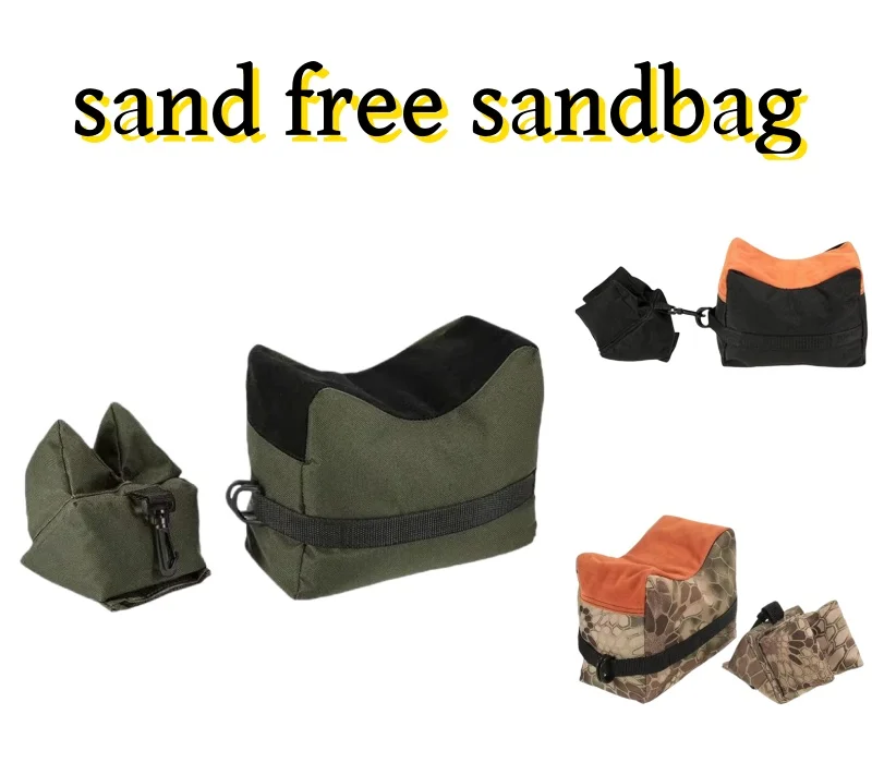 Bolsa delantera y trasera para acampada, soporte para Rifle, bolsa de arena sin arena, soporte para objetivo de tiro de francotirador militar, accesorios para pistola de caza - imagen 4