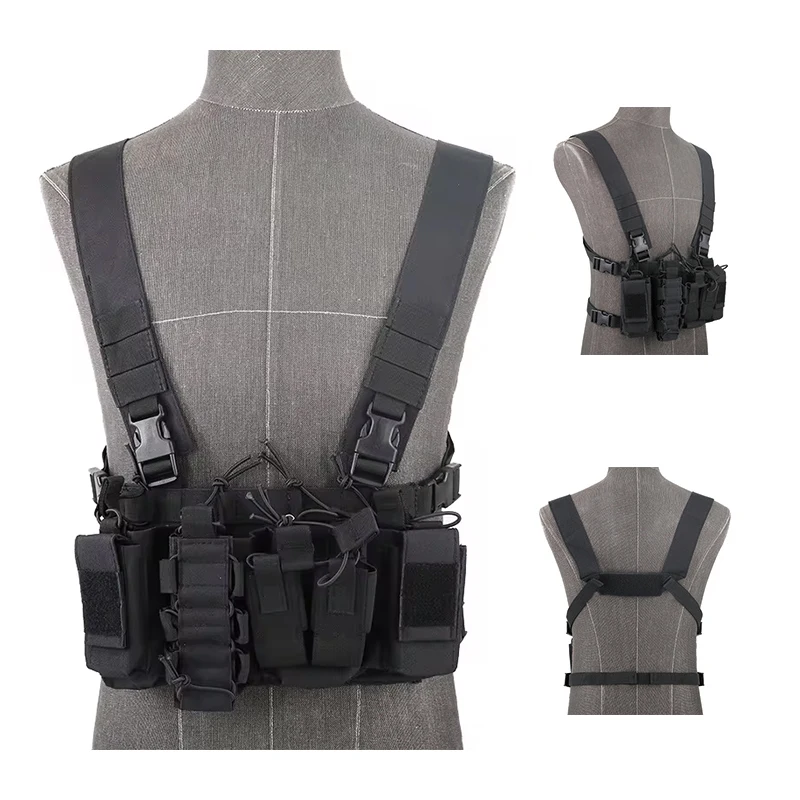 Chaleco táctico D3 AK MOLLE con acolchado para hombros y caza - imagen 3