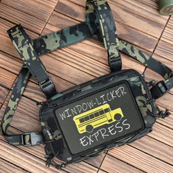 Parche con estampado táctico "WINDOW-LICKER EXPRESS", insignia de moral para ropa, parches militares con gancho, pegatina para mochila, brazalete