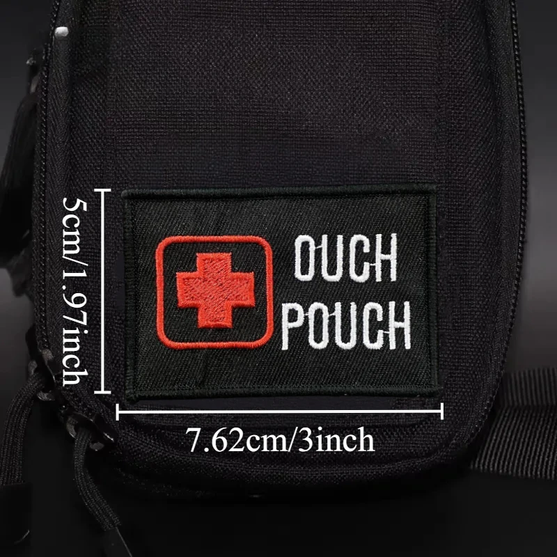 Ouch bolsa parche insignia de moral táctica bordado gancho y bucle mochila militar ropa accesorios decorativos pegatina brazalete - imagen 4