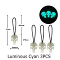 Luminous Cyan 3PCS
