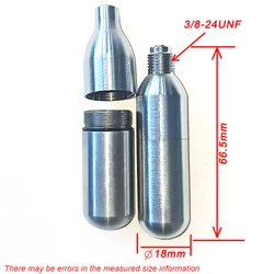 Cartucho CO2 recargable acero inoxidable para cerveza y soda