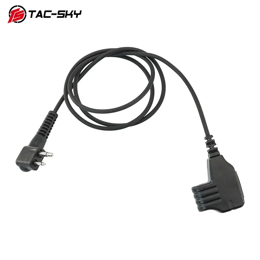 Cable de micrófono de TAC-SKY, adaptador Motorla de 2 pines a 3,5mm para MSA SORDIN/Impact Sport/Walker's Razor Shooting Airsoft, auriculares tácticos - imagen 5