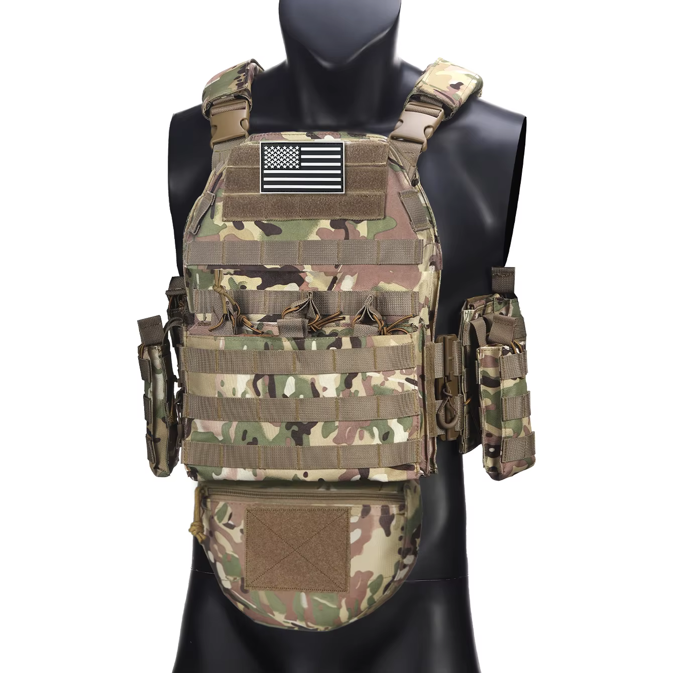 Chaleco táctico de liberación rápida con bolsillos MOLLE para caza - imagen 2
