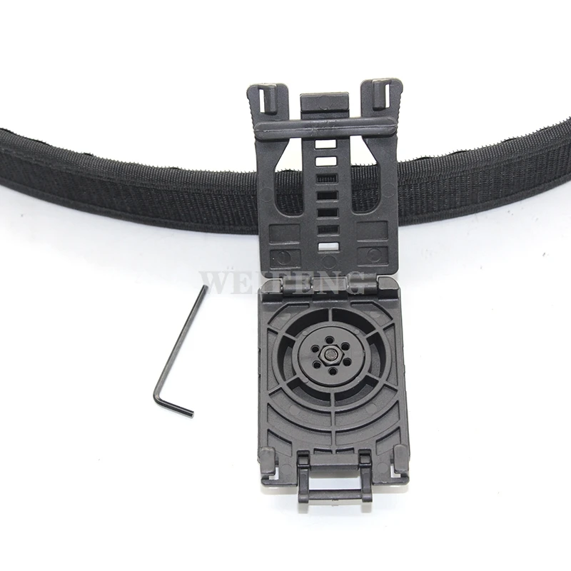 Funda de pistola táctica Kydex K, abrazadera trasera, Clip de cintura, rotación de 360 grados, liberación rápida, cuchillo, vaina Mag, plataforma - imagen 3