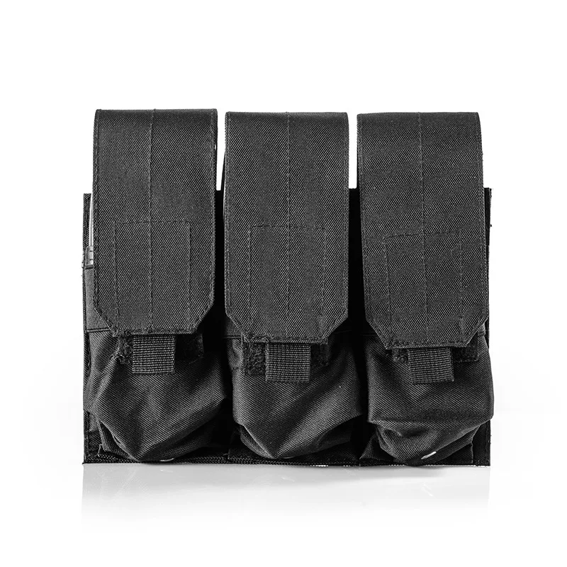 Estuche táctico Triple para pistola Airsoft M4, M16, 5,56. 223 AK, AR15, nailon, Molle, para caza - imagen 2