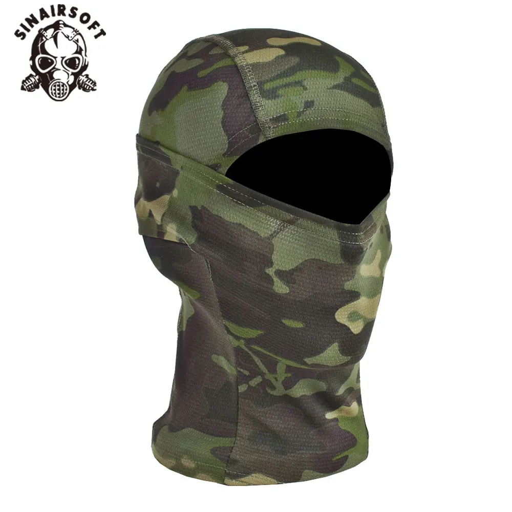 SINAIRSOFT-máscara táctica para exteriores, pasamontañas, capucha para la cabeza, media cara, a prueba de viento, equipo para Airsoft, caza, juego CS, protector solar - imagen 2