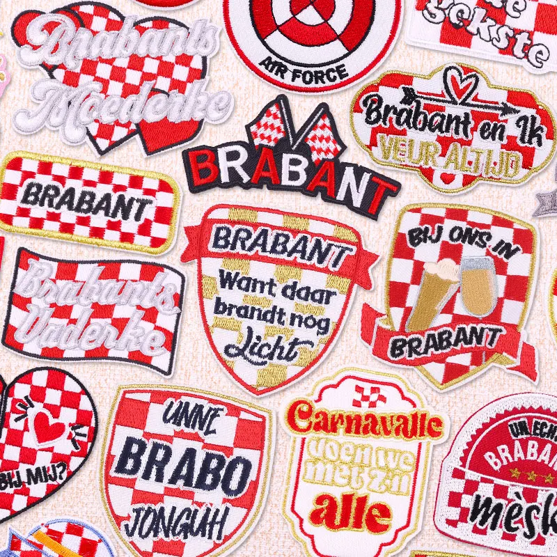 Parche bordado con emblema de Brabant de Países Bajos, parches para planchar para ropa, parches de Carnaval de Países Bajos para ropa, apliques DIY, 2026 - imagen 2