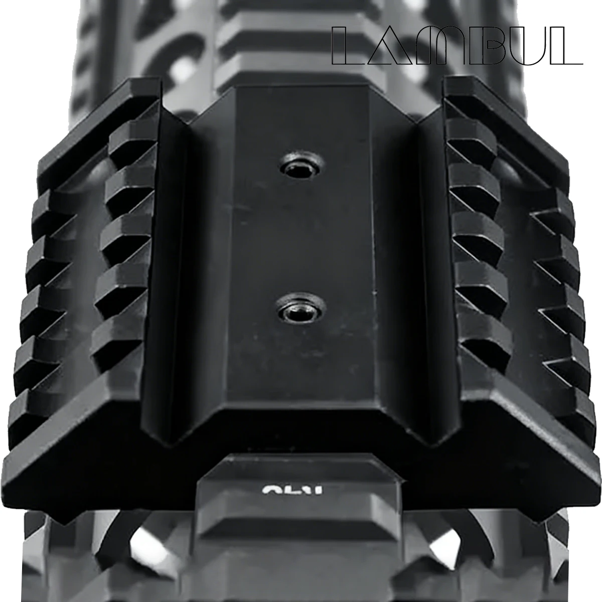 45 ° Montaje de riel lateral Picatinny de doble carril para Rifle AR15 táctico RM mira de punto rojo/linterna montaje lateral compensado de 45 grados - imagen 2