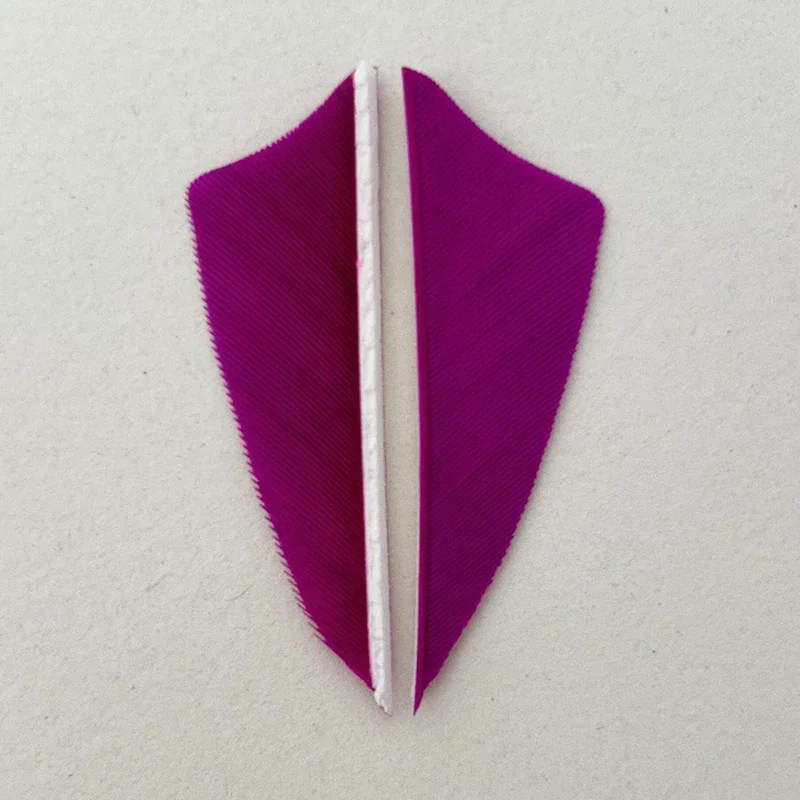 50 Uds. Flecha de plumas de pavo de 2 pulgadas, arco de tiro con arco, Fletches, alas derecha/izquierda, bricolaje para accesorios de arco y flecha - imagen 4