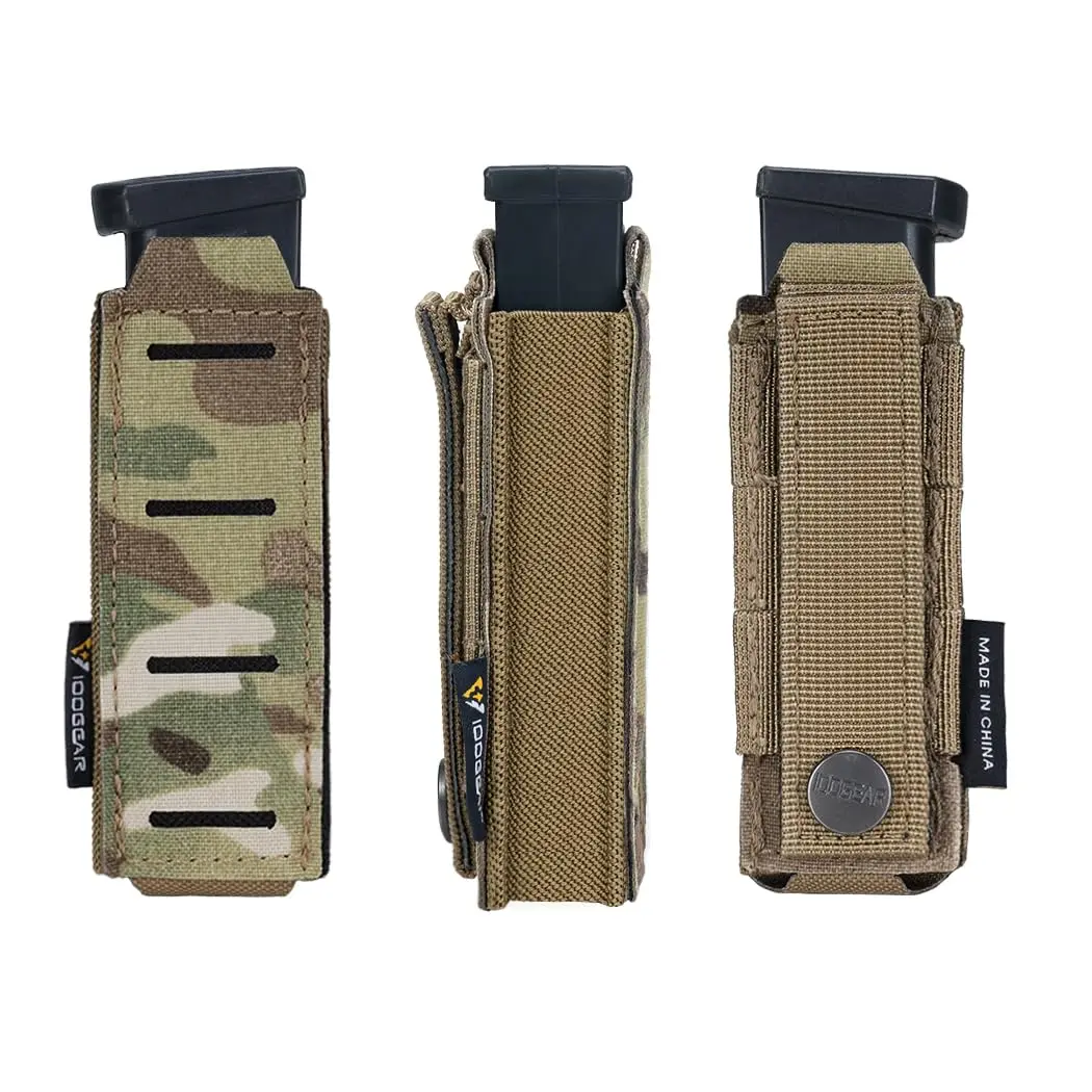 Bolsa magnética para pistola individual, bolsa elástica Molle superior abierta para M1911 92F 9mm.40 Magzines Airsoft Paintball Gear, funda para linterna - imagen 3