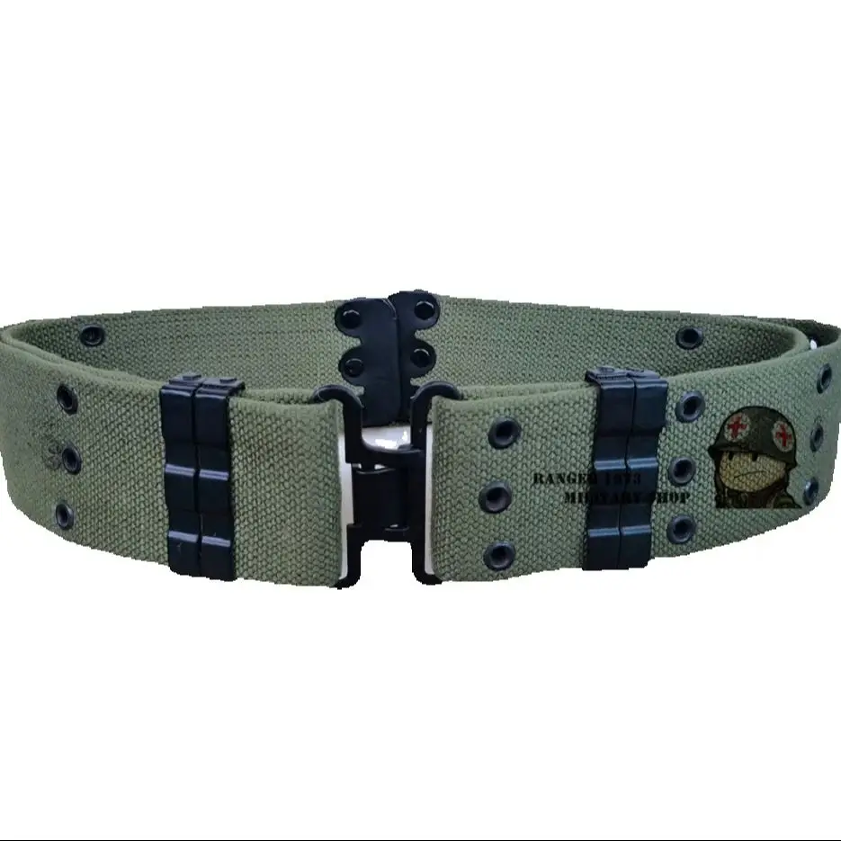 Cinturón táctico de lona M1942 para entrenamiento al aire libre