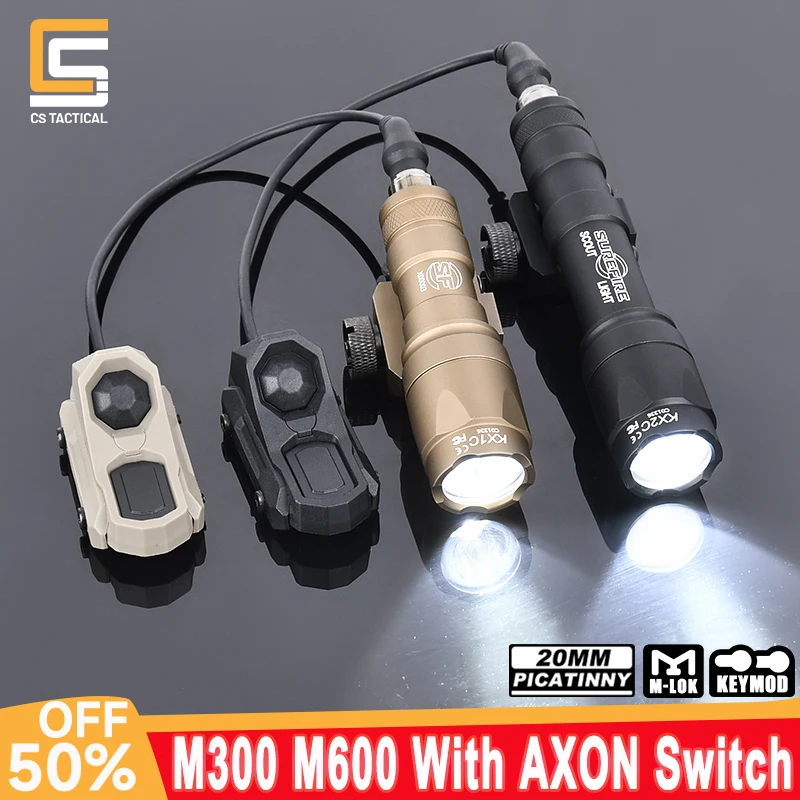 WADSN Surefire M600C Linterna táctica Picatinny doble función - imagen 5