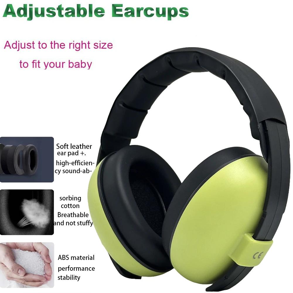 Orejeras para bebés, auriculares con cancelación de ruido para bebés, protección auditiva segura y cómoda, decoraciones familiares para la ducha del bebé